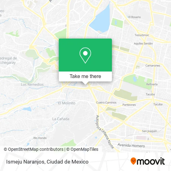 Ismeju Naranjos map
