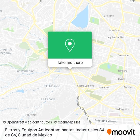 Mapa de Filtros y Equipos Anticontaminantes Industriales SA de CV