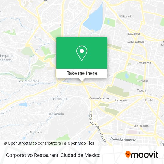 Corporativo Restaurant map