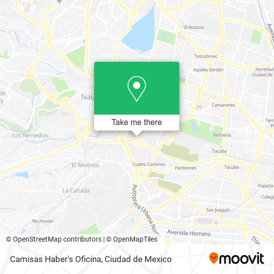 Mapa de Camisas Haber's Oficina
