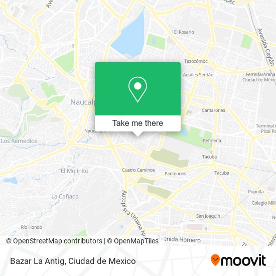 Mapa de Bazar La Antig