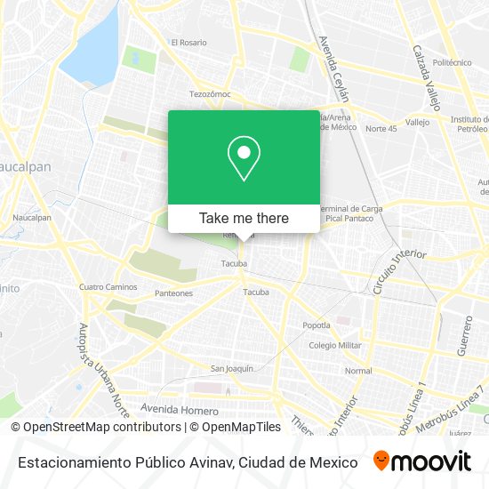 Estacionamiento Público Avinav map