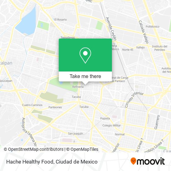 Hache Healthy Food map