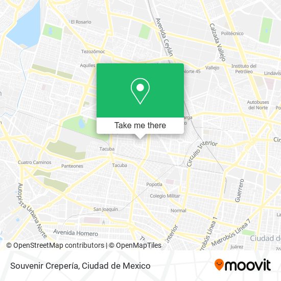 Souvenir Crepería map