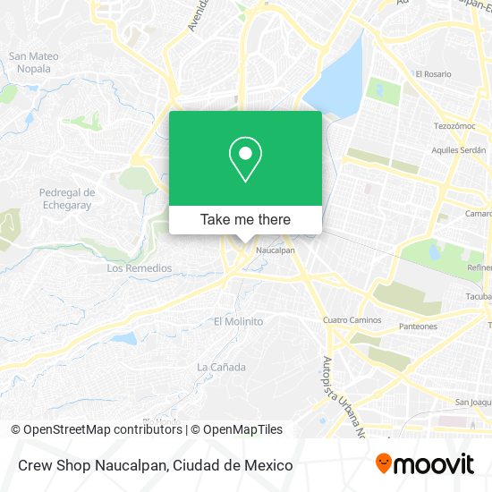 Mapa de Crew Shop Naucalpan