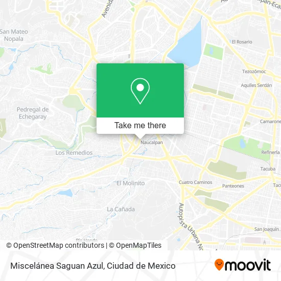 Mapa de Miscelánea Saguan Azul