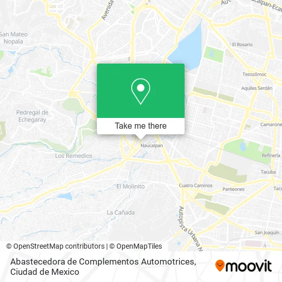Mapa de Abastecedora de Complementos Automotrices