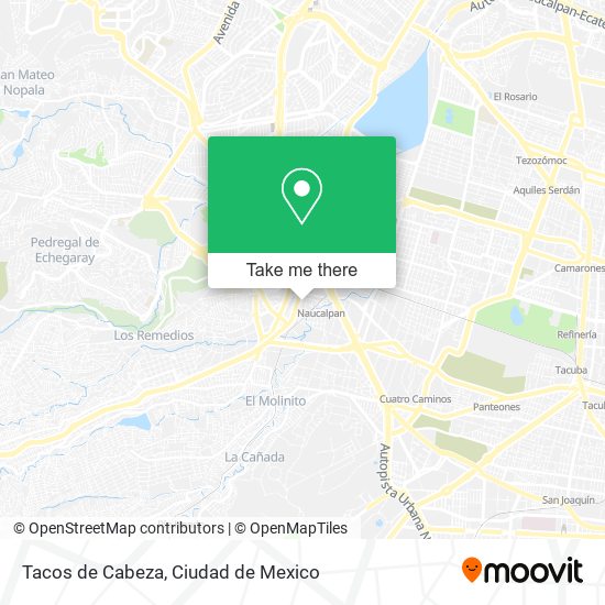 Tacos de Cabeza map