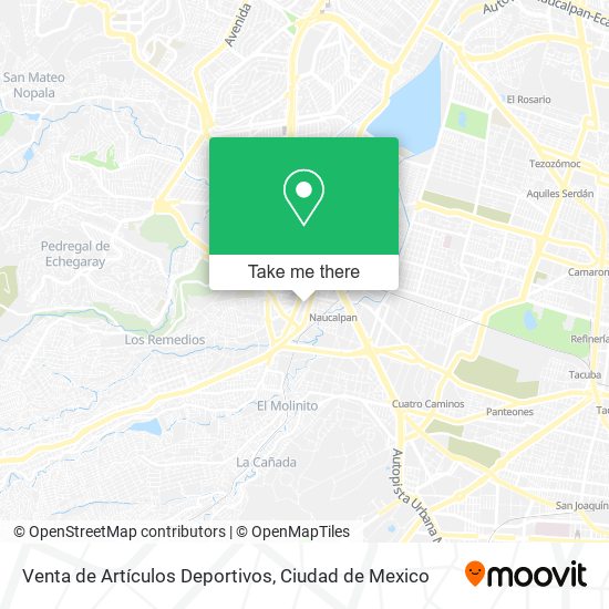 Mapa de Venta de Artículos Deportivos