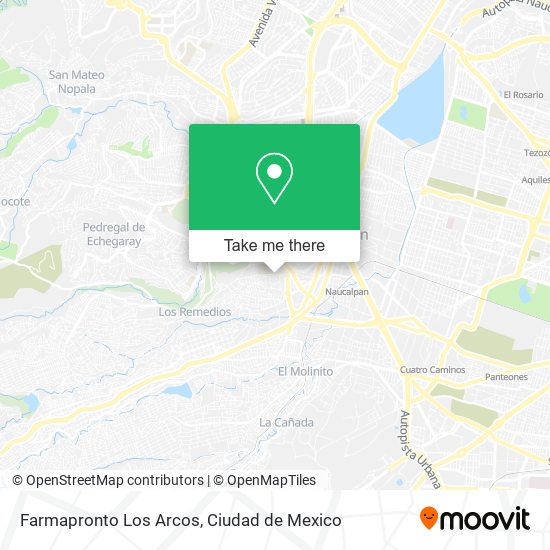 Farmapronto Los Arcos map