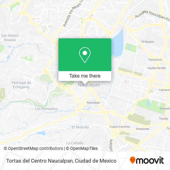 Mapa de Tortas del Centro Naucalpan