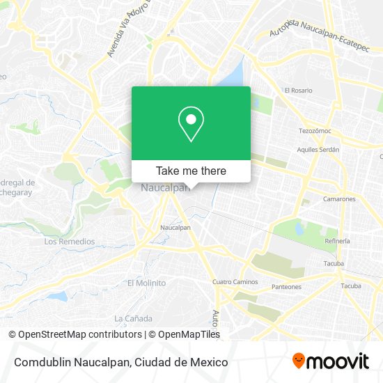 Comdublin Naucalpan map