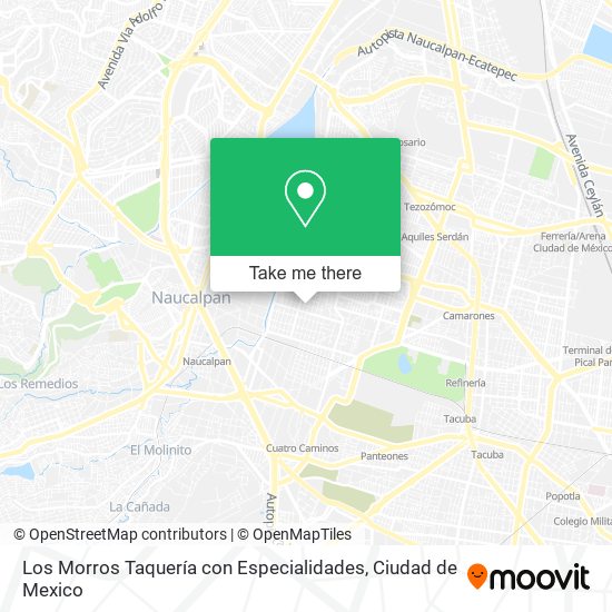 Los Morros Taquería con Especialidades map