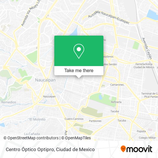 Centro Óptico Optipro map