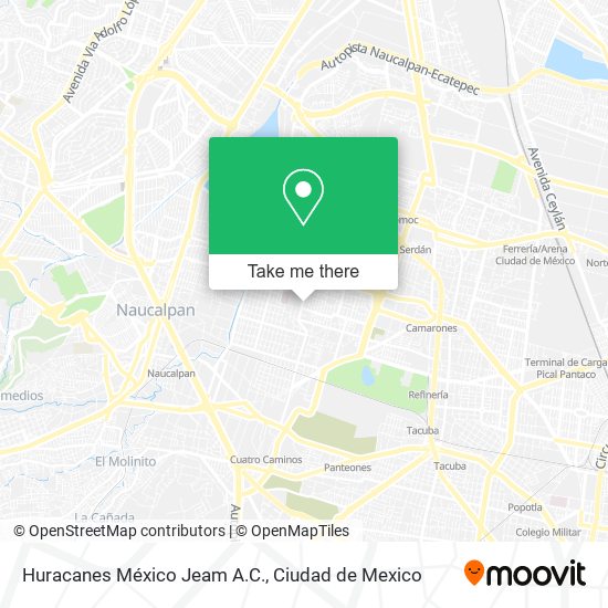 Huracanes México Jeam A.C. map
