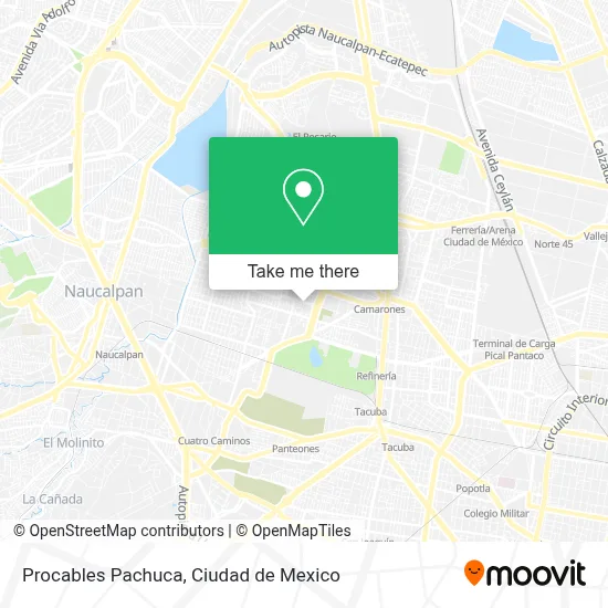 Procables Pachuca map