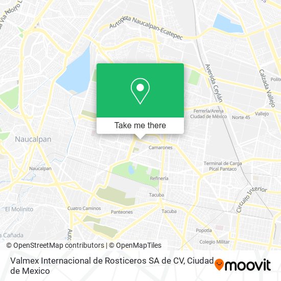 Valmex Internacional de Rosticeros SA de CV map