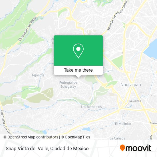 Snap Vista del Valle map