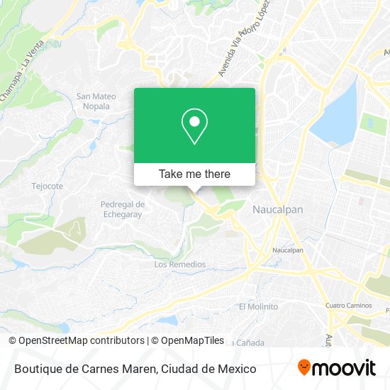 Mapa de Boutique de Carnes Maren