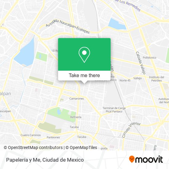 Papelería y Me map