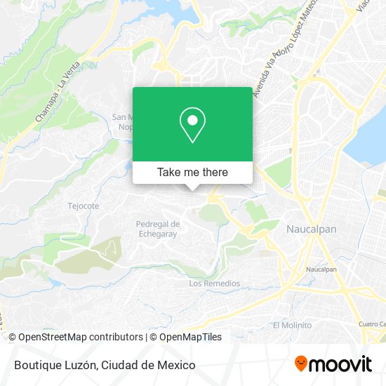 Boutique Luzón map