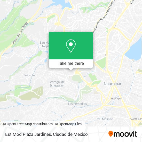 Mapa de Est Mod Plaza Jardines