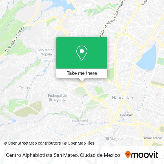 Centro Alphabiotista San Mateo map