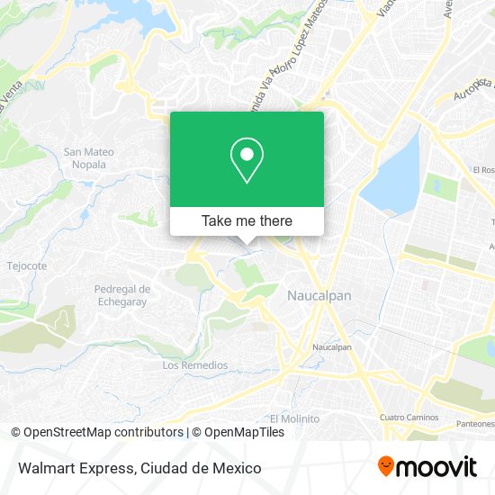 Walmart Express map