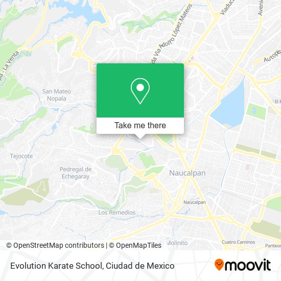 Mapa de Evolution Karate School