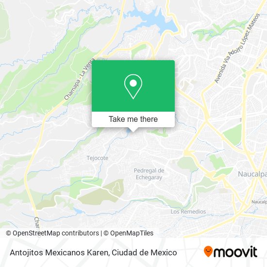 Antojitos Mexicanos Karen map