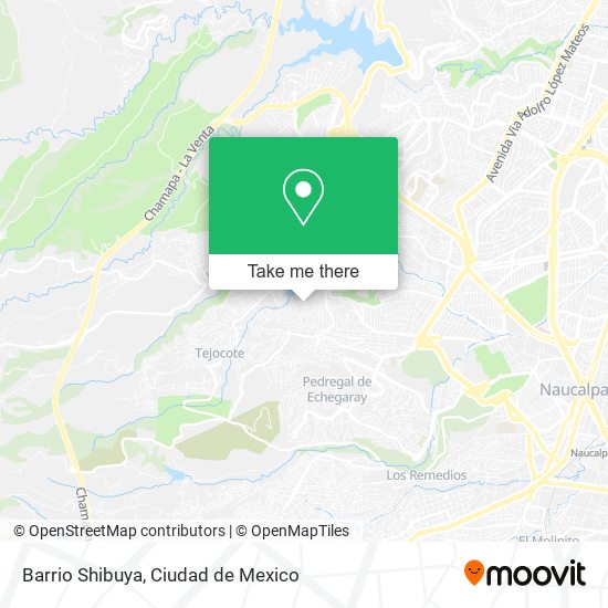 Mapa de Barrio Shibuya