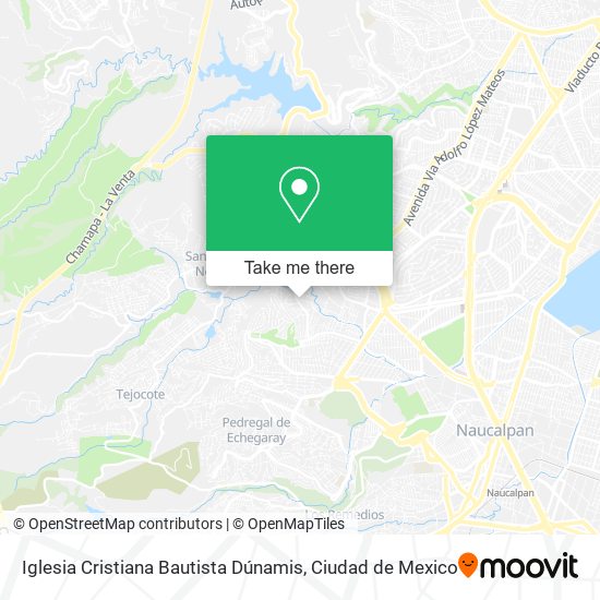 Mapa de Iglesia Cristiana Bautista Dúnamis
