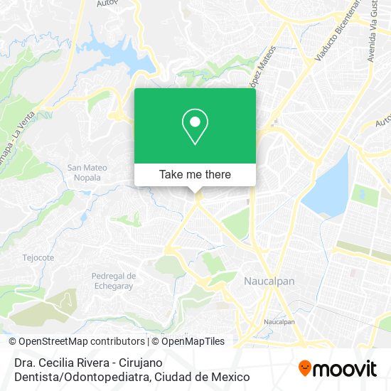 Dra. Cecilia Rivera - Cirujano Dentista / Odontopediatra map