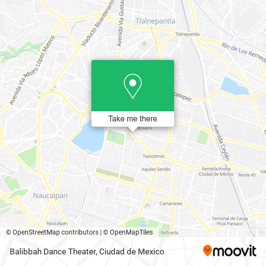 Mapa de Balibbah Dance Theater