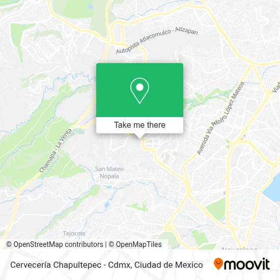 Cervecería Chapultepec - Cdmx map