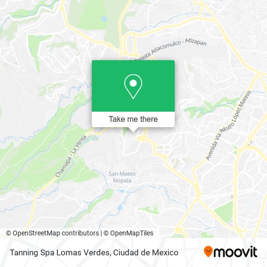 Tanning Spa Lomas Verdes map