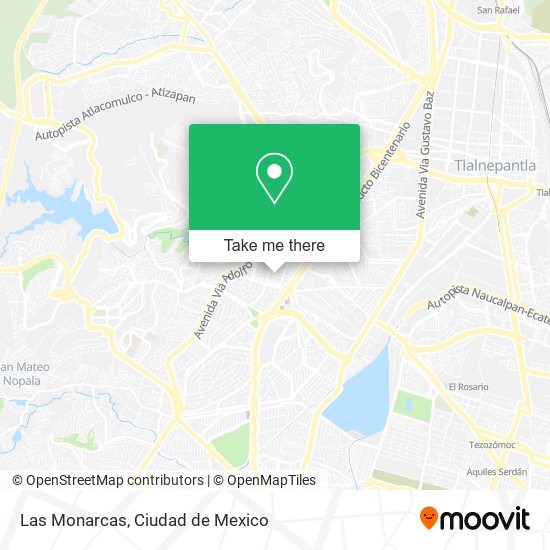 Mapa de Las Monarcas