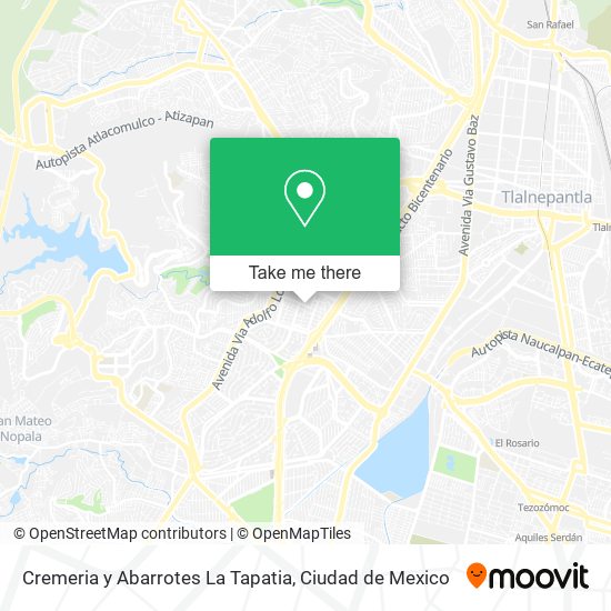 Cremeria y Abarrotes La Tapatia map