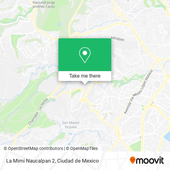 Mapa de La Mimi Naucalpan 2