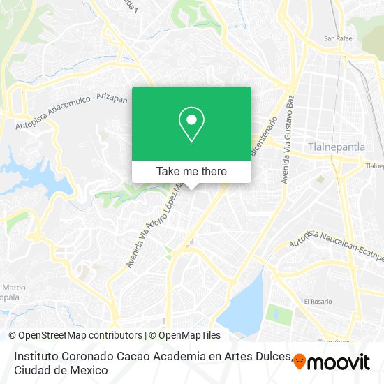 Instituto Coronado Cacao Academia en Artes Dulces map