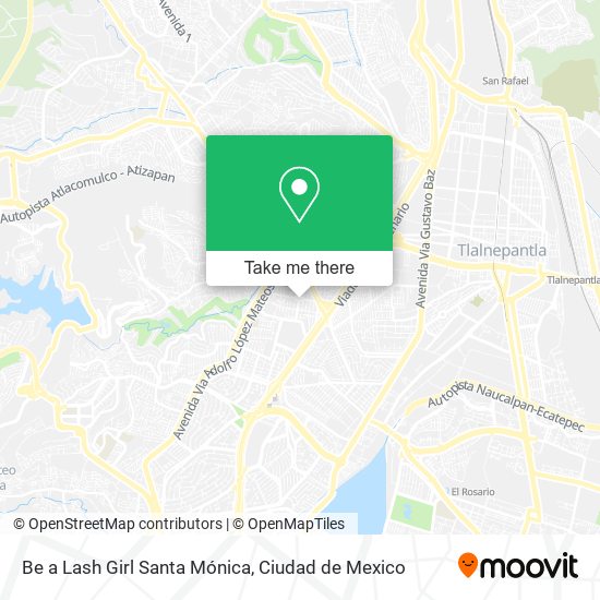 Be a Lash Girl Santa Mónica map