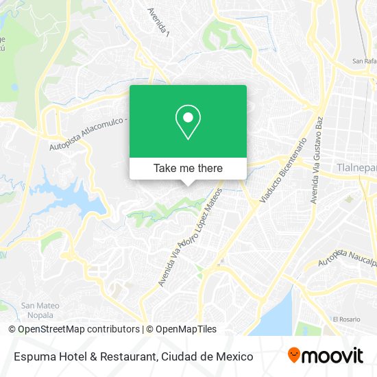 Mapa de Espuma Hotel & Restaurant