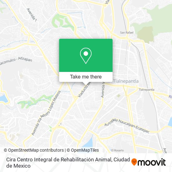 Mapa de Cira Centro Integral de Rehabilitación Animal