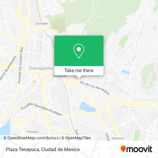 Plaza Tenayuca map