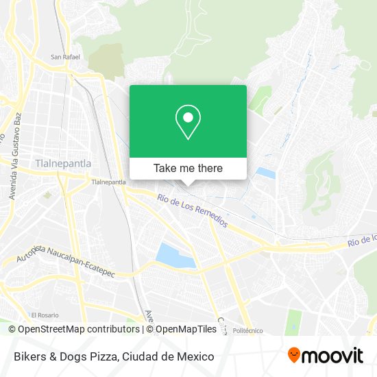 Bikers & Dogs Pizza map