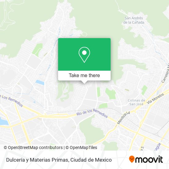 Dulcería y Materias Primas map