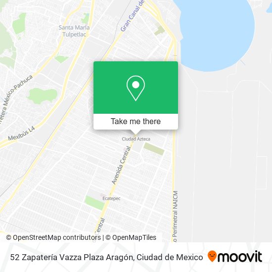 Mapa de 52 Zapatería Vazza Plaza Aragón