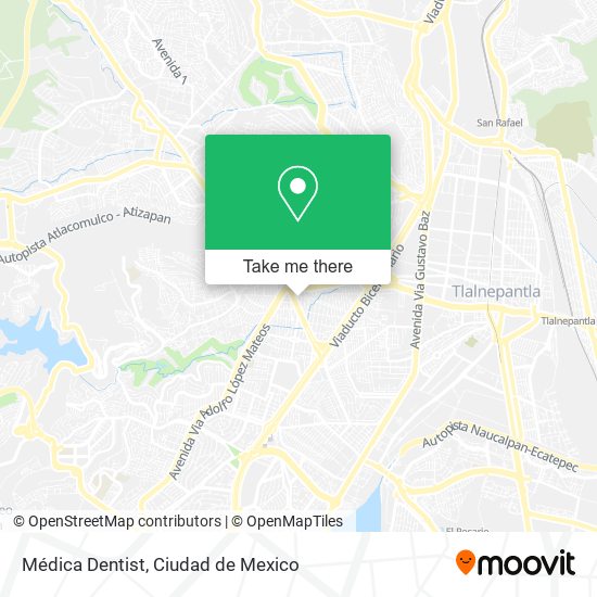 Mapa de Médica Dentist