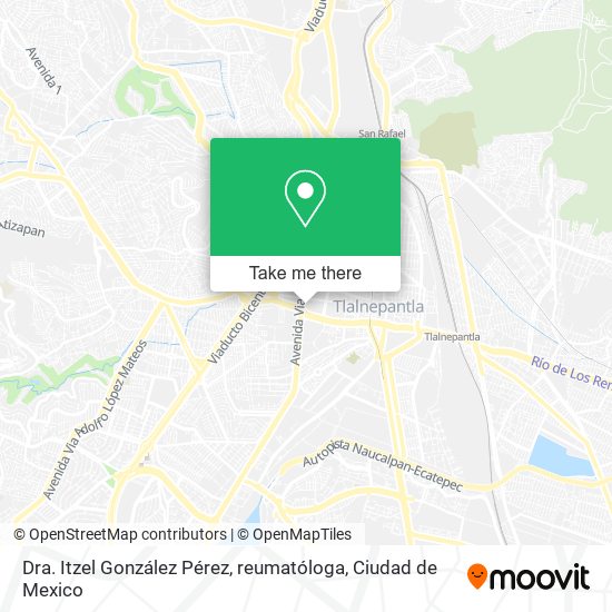 Dra. Itzel González Pérez, reumatóloga map