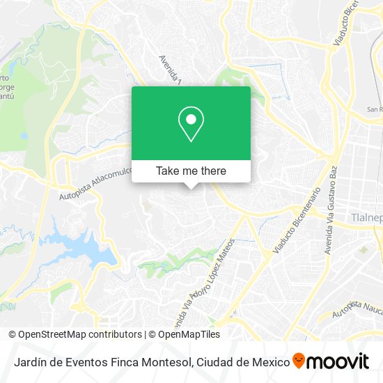 Jardín de Eventos Finca Montesol map